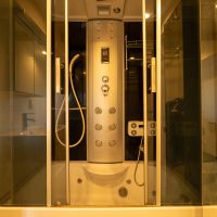 港区六本木の賃貸物件/ジェット機能付きの多機能シャワーブース。ちょっとしたスパ気分
