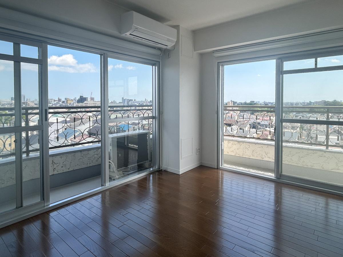 大田区北千束の賃貸物件/角部屋のため、２方面にこの眺望を受け取ることができます。