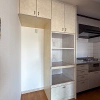 東京都新宿区下落合の賃貸物件/細々としたものはここへ。左側が冷蔵庫置き場