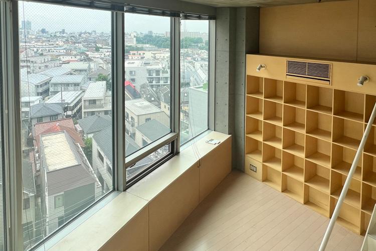 新宿区上落合の賃貸物件/ロフトから見た景色（写真はすべて同様間取り同様内装の別部屋）