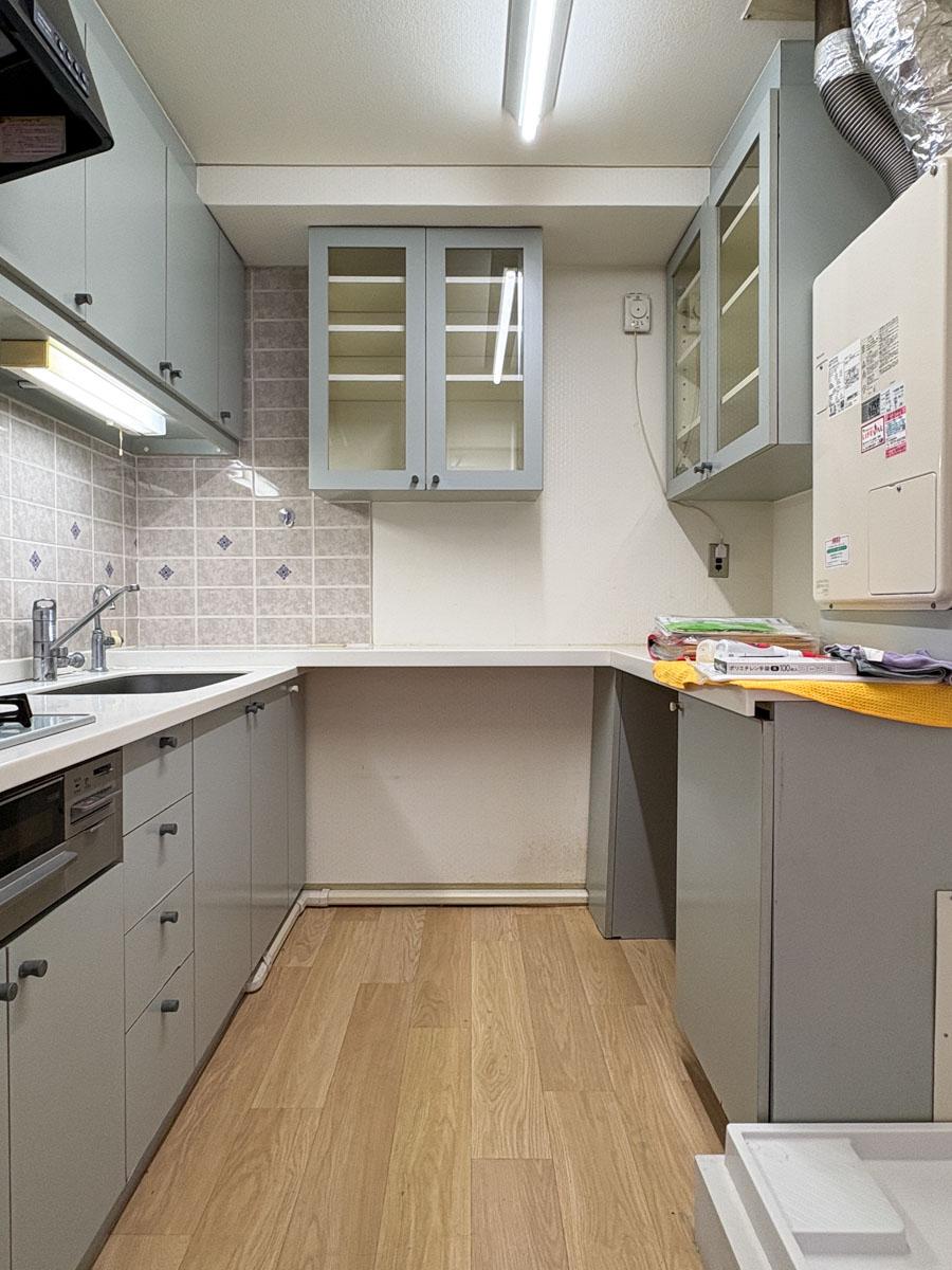 杉並区高円寺南の賃貸物件/キッチン　冷蔵庫置き場はキッチンの外になりそう