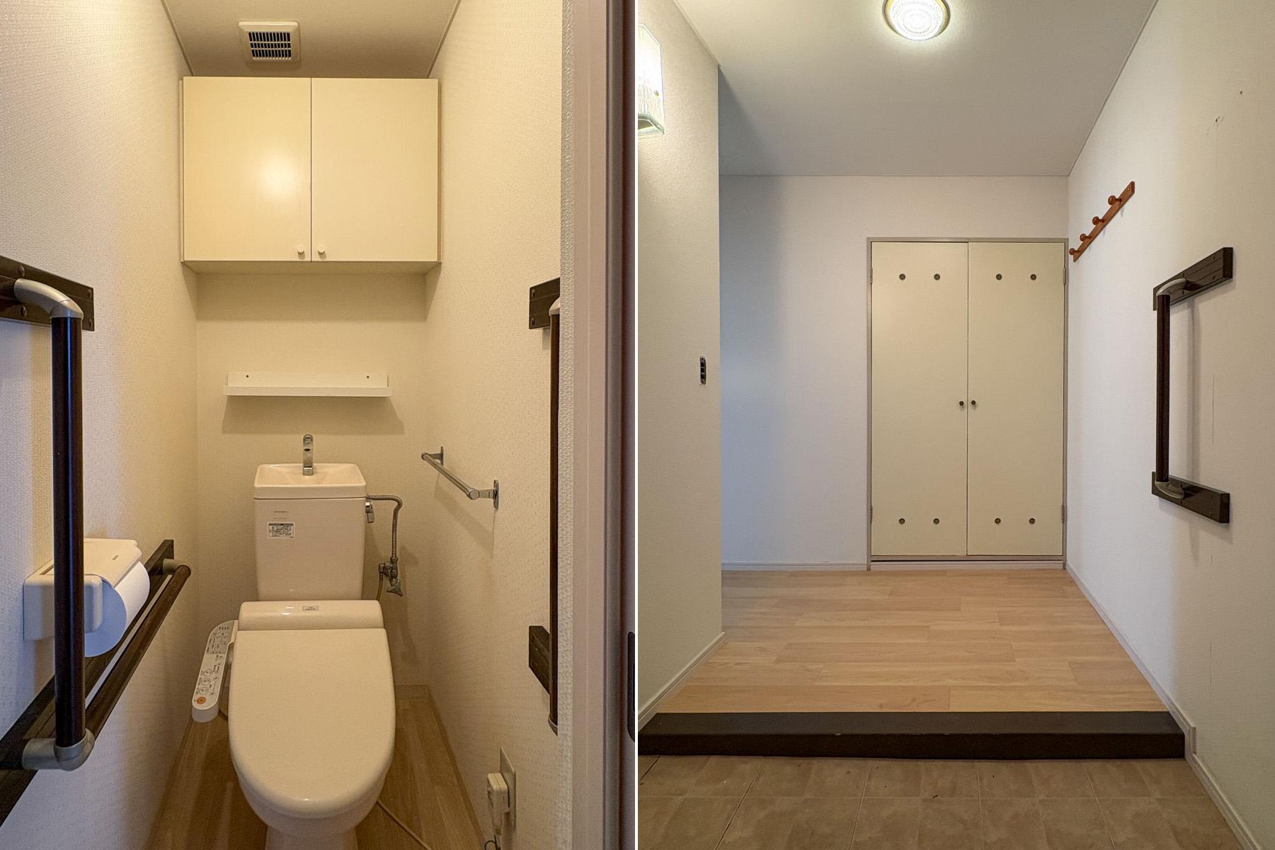 杉並区高円寺南の賃貸物件/トイレ／玄関