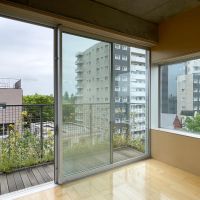 武蔵野市御殿山の賃貸物件/6F：最も日当たりがよく、ほとんど外にいるような開放感の南側