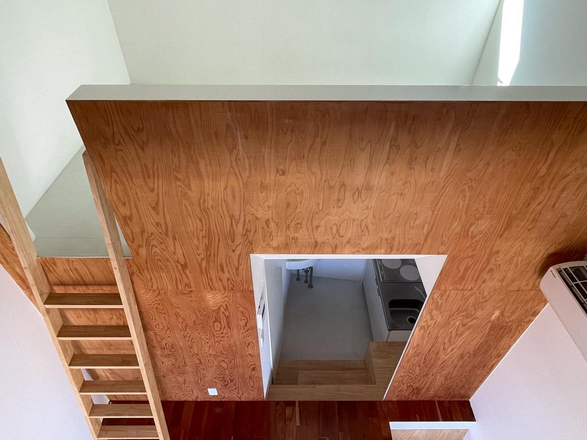 杉並区阿佐谷北の賃貸物件/東側のロフトから見下ろした図