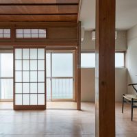 荒川区荒川の賃貸物件/2階：すりガラスを通して、光が柔らかく入ります