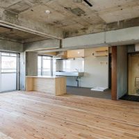 横浜市神奈川区松本町の賃貸物件/















LDK｜玄関からリビング・ダイニング・キッチンと全てひと繋がりのワンルーム空間