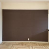 目黒区中根の賃貸物件/アクセントクロスの壁に食器棚を沿わせるイメージです