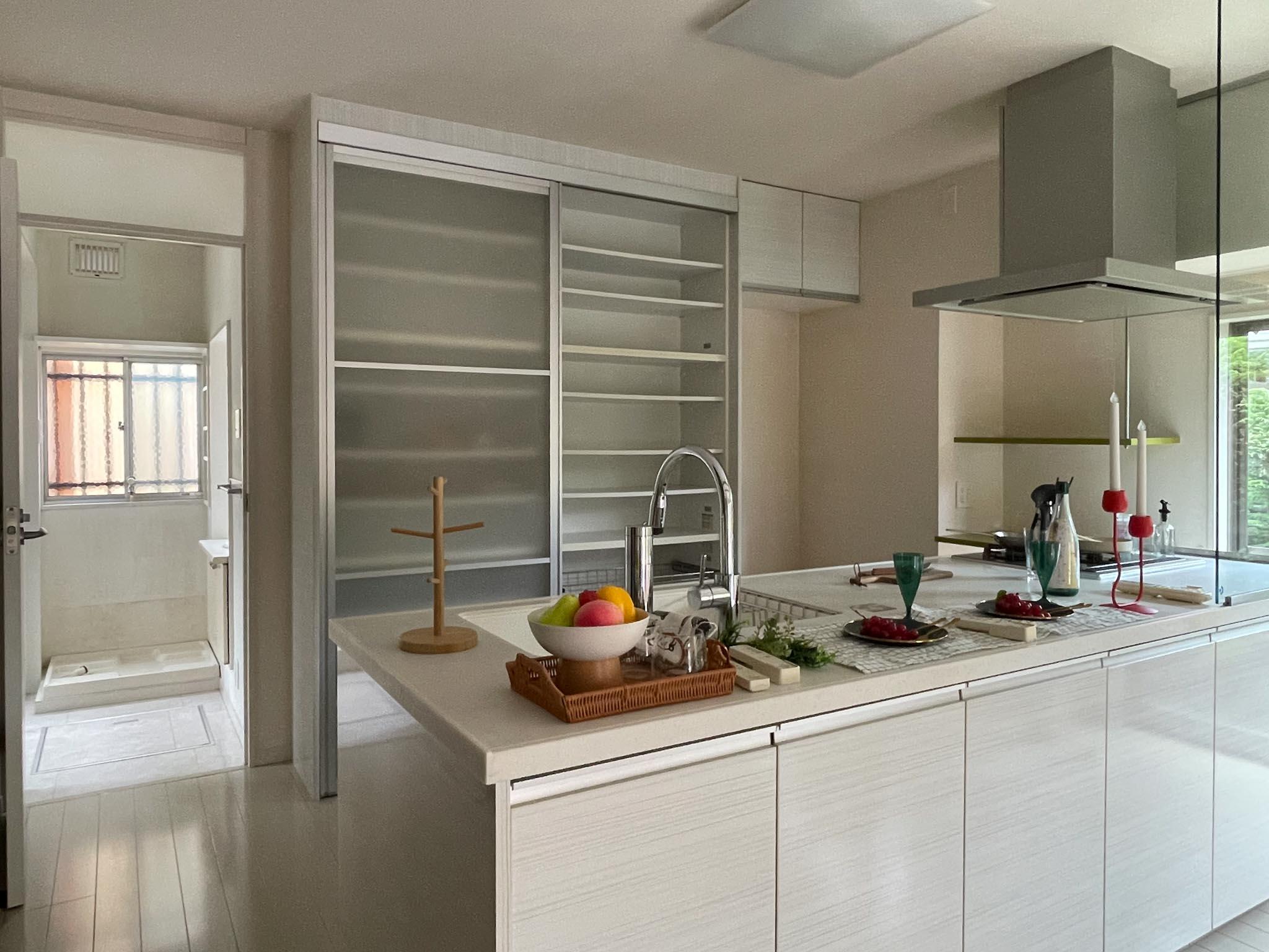 杉並区天沼の賃貸物件/1F：キッチンの奥に水まわりがあります