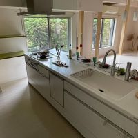 杉並区天沼の賃貸物件/1F：3口ガスコンロに、グリルと食洗機（残置物）が付いたアイランドキッチン