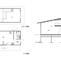 千葉県いすみ市岬町椎木の売買物件/「コンパクトな母屋」参考プランの平面図・断面図
