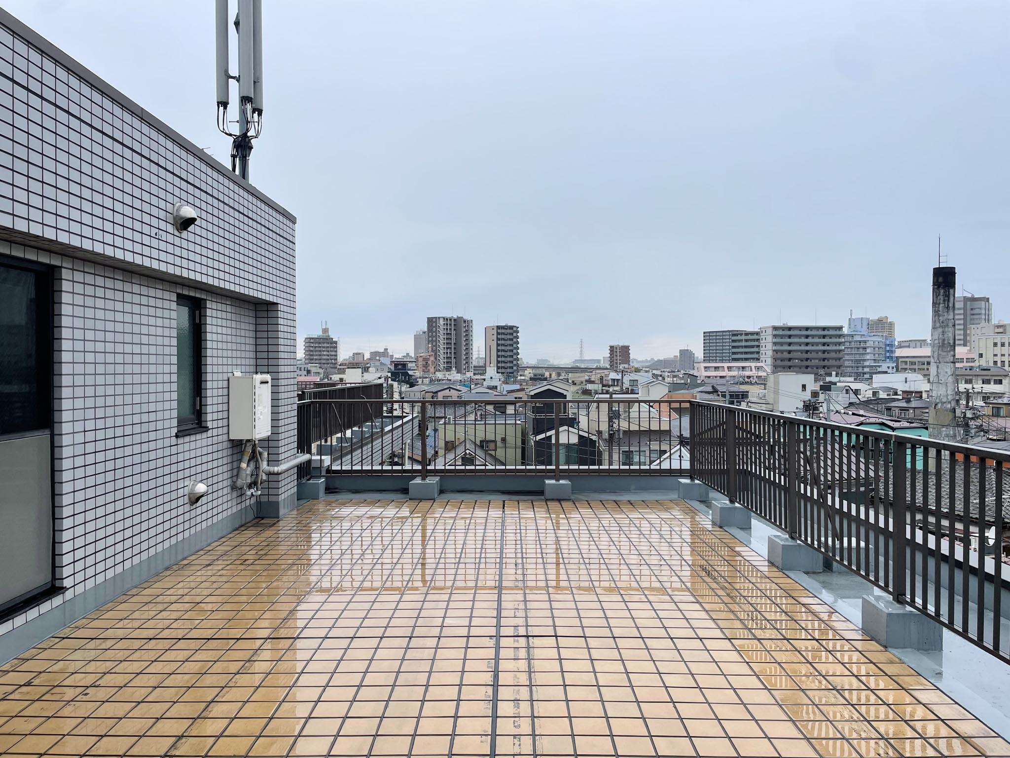 荒川区東尾久の賃貸物件/まっすぐに視線が抜け、のどかな景色がゆったりと広がります