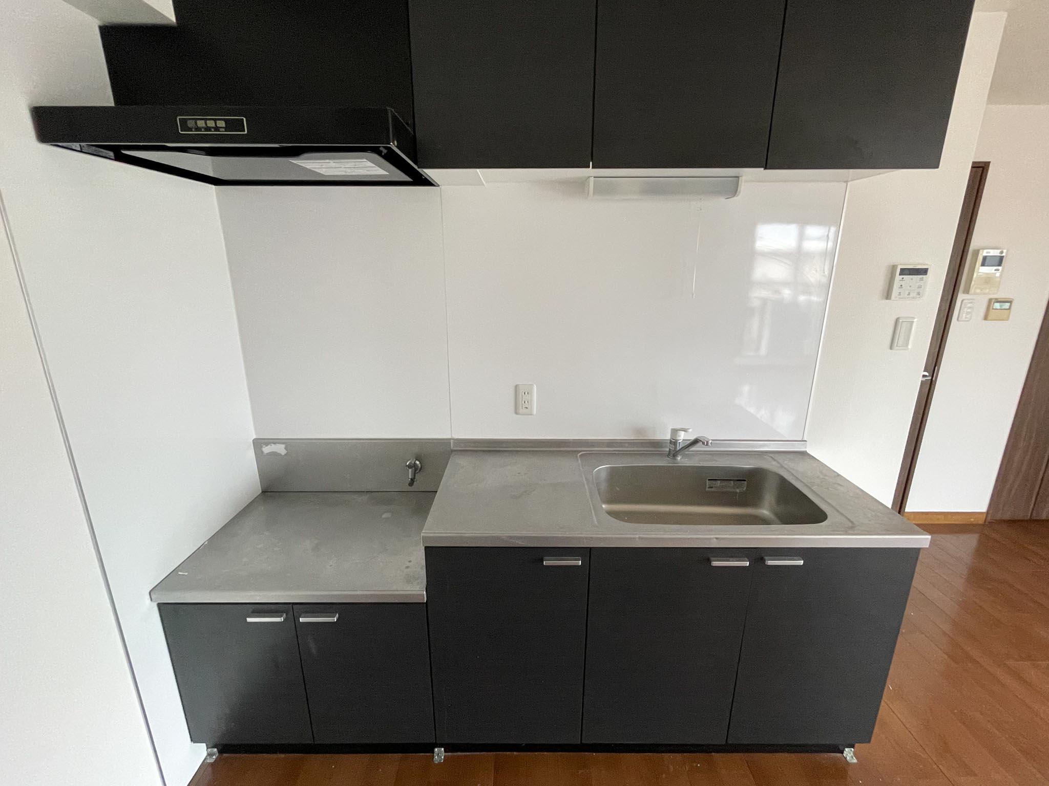 荒川区東尾久の賃貸物件/キッチンのガステーブルは用意をお願いします