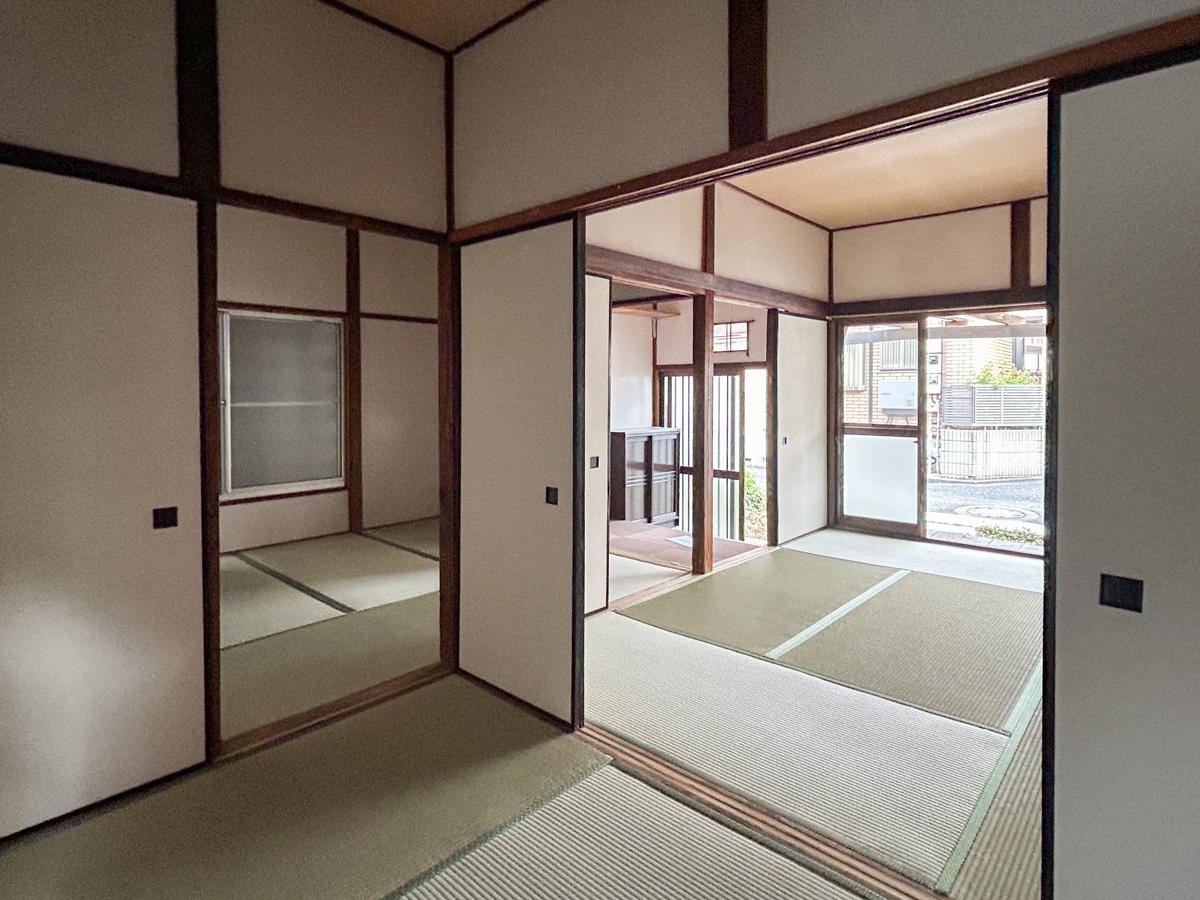 大田区久が原の賃貸物件/室内は襖の配置次第で自由に間取りを考えることができます