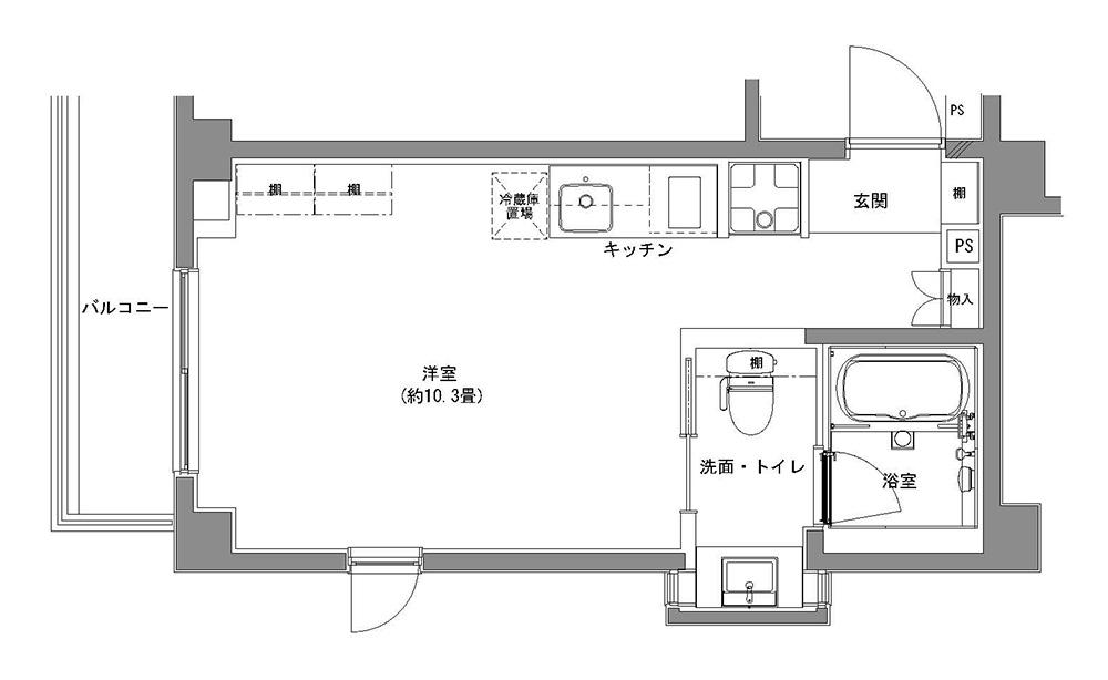 渋谷区幡ヶ谷の賃貸物件/Cタイプ