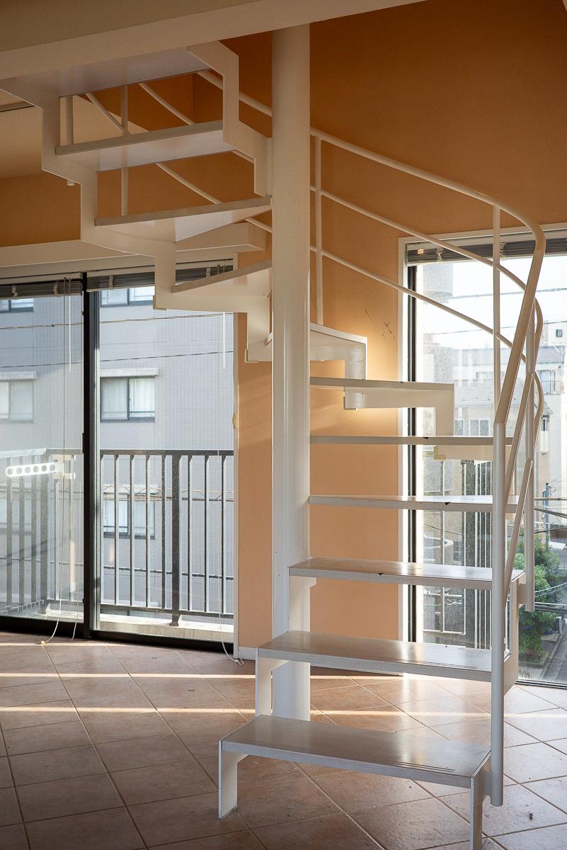 江東区深川の賃貸物件/螺旋階段