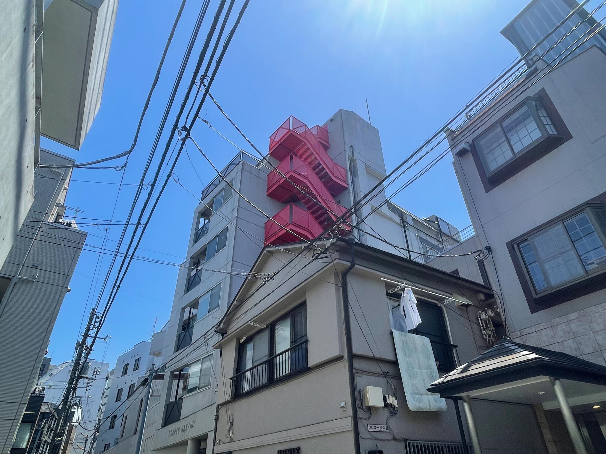 中野区新井の賃貸物件/外観を北側から