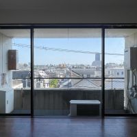 杉並区和田の賃貸物件/南側：こちらは青空がしっかりと見える