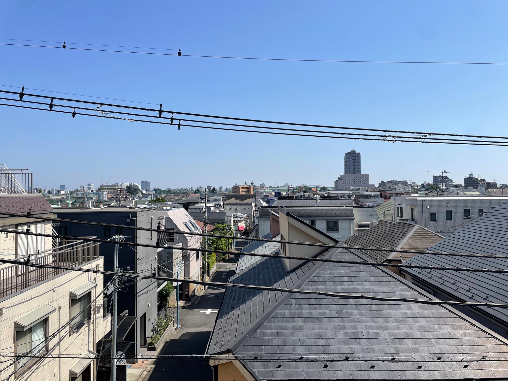 杉並区和田の賃貸物件/南側：4階でもこの景色が気持ちいい