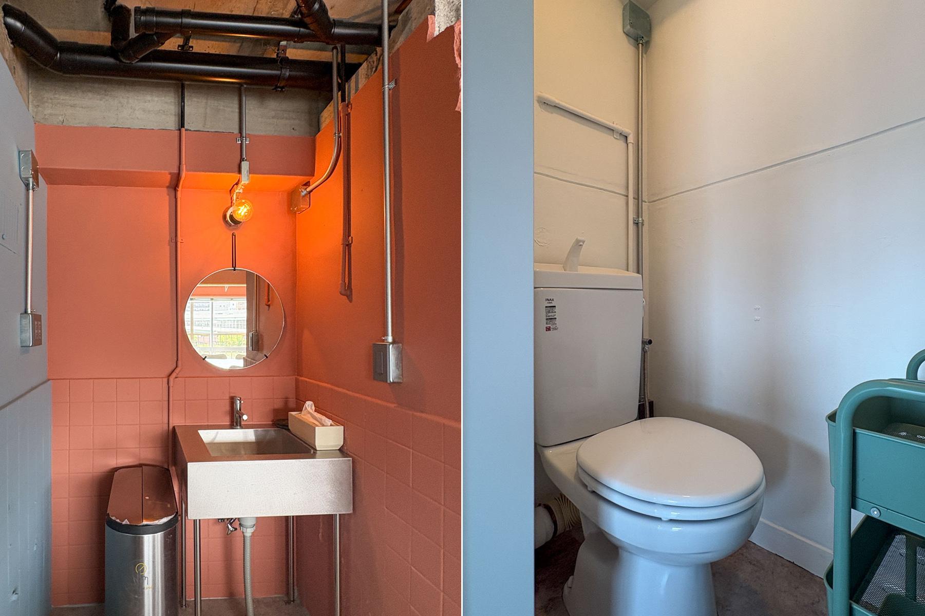 台東区駒形の賃貸物件/水回り　トイレが一個なので、男女兼用になってしまうのは若干懸念点かもしれません