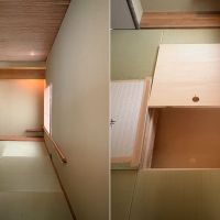 世田谷区代沢の賃貸物件/2階　和室　2畳分の床下には収納がある　ここに客用の布団を入れておいて、客間として使用することが多かったそう