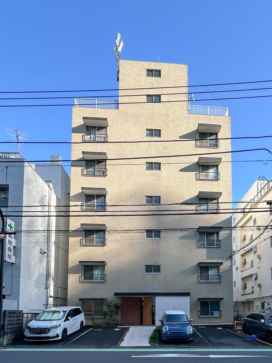 渋谷区幡ヶ谷の賃貸物件/外観を北側から