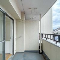 中野区新井の賃貸物件/南側のベランダ。水栓付き