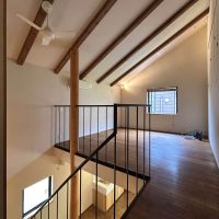 大田区大森中の賃貸物件/山小屋気分の天井はどーんと高く面積以上の広がりを感じます