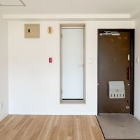 港区西麻布の賃貸物件/淡い色あいの扉が絶妙な雰囲気を出しています