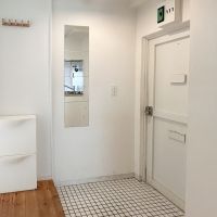 中野区弥生町の賃貸物件/玄関。備え付けの靴棚もついています