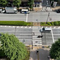 文京区関口の賃貸物件/見下ろすと大通り