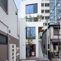 東京都目黒区上目黒の賃貸物件/別角度。少し奥まったところに位置しています