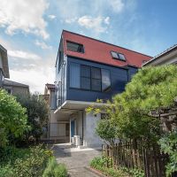 大田区大森東の賃貸物件/ネイビー部分がリビング、朱色部分が寝室