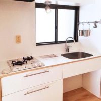 横浜市保土ヶ谷区天王町の賃貸物件/シンプルな造作キッチン。