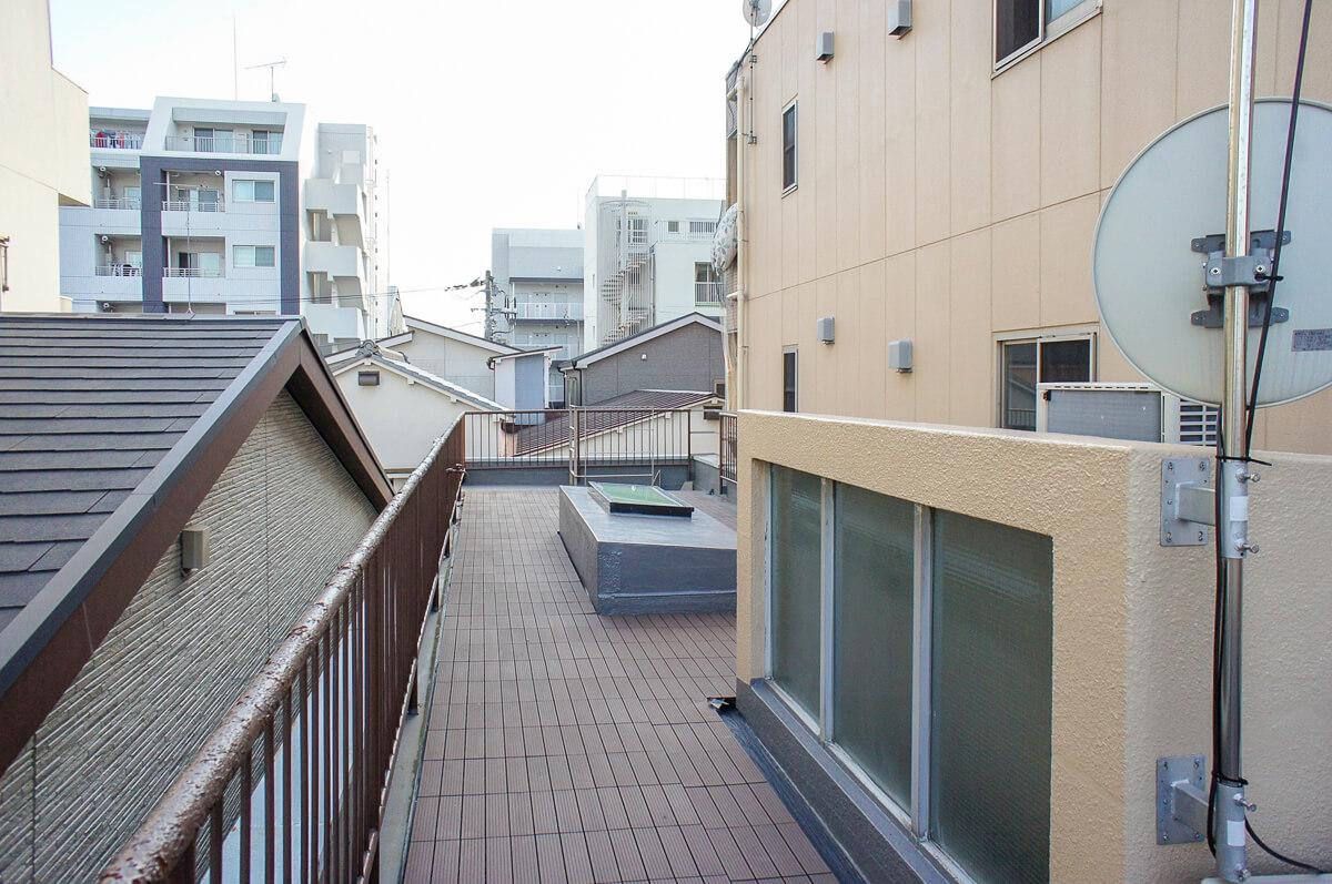 荒川区東日暮里の賃貸物件/ルーフバルコニー