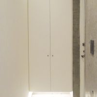 川崎市高津区二子の賃貸物件/玄関は収納の上下が間接照明になっています。