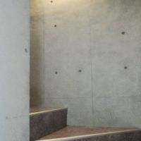 横浜市港北区樽町の賃貸物件/階段はコンクリートとグレーの床でシックな感じです。