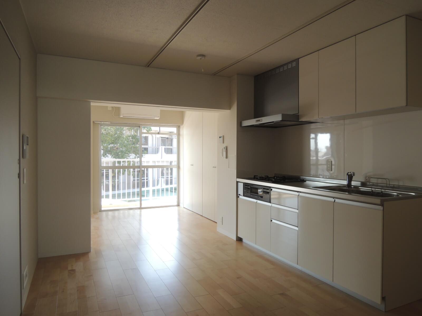 こちらはAプラン。キッチンが部屋の中央に。