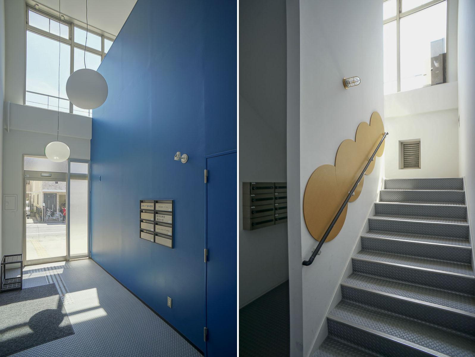 大田区上池台の賃貸物件/エントランス／階段