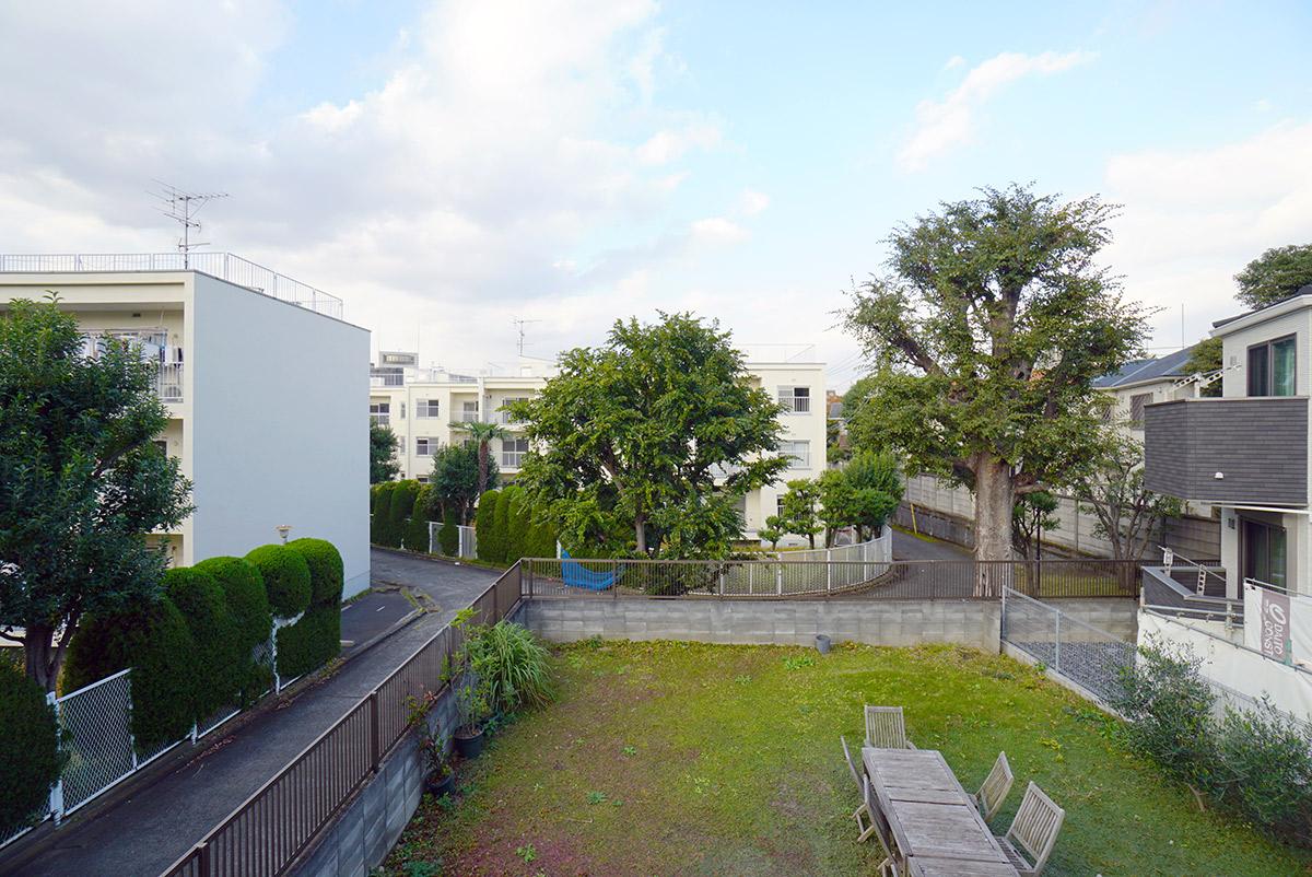 既存古家の2階部分から撮影した眺望