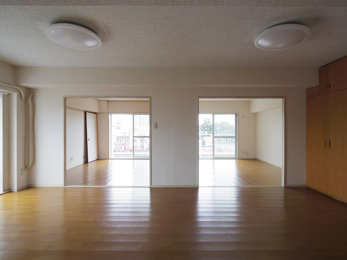 襖をはずせば広い開口を生かせる