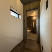 山形県山形市長町の賃貸物件/脱衣所の奥には新設した一坪浴室が。