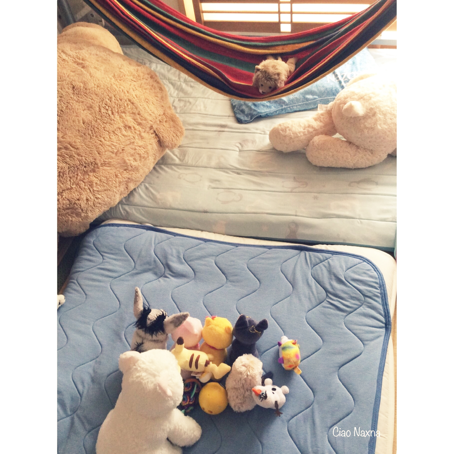 コストコベア ひんやり寝具 ぬいぐるみ 500円商品 ハンモック などのインテリア実例 08 06 12 09 46 Roomclip ルームクリップ