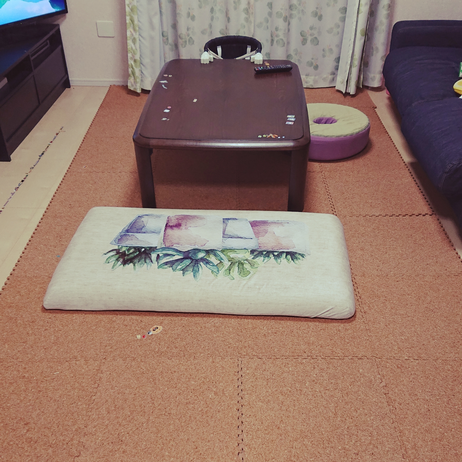 リビング コルクマット こどものいる暮らしのインテリア実例 08 29 04 01 16 Roomclip ルームクリップ