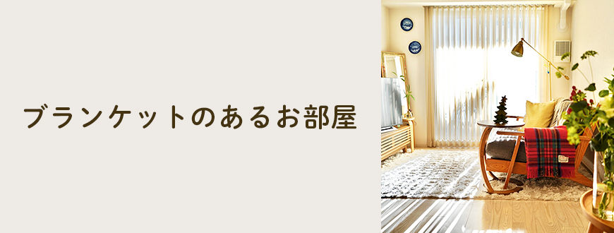 ブランケットのあるお部屋