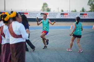 BIB: 0285
                            <button type="button" onclick="openModal(10457650)" class="btn btn-primary btn-sm float-right btn-popup" data-toggle="modal" data-target=".modal-high-quality">
                        <i class="fas fa-shopping-cart"></i> Add to Cart
                    </button>
                                            <button type="button" onclick="isThisMe(10457650, true)" class="btn btn-success btn-sm float-right btn-popup btn-isme hidden" data-toggle="tooltip" data-placement="bottom" title="นี่คือรูปของคุณใช่ไหม คลิกที่นี่เพื่อเอาเข้าอัลบั้ม">
                        <i class="fas fa-plus"></i> Add to album
                    </button>
                    <button type="button" onclick="isThisMe(10457650, false)" class="btn btn-warning btn-sm float-right btn-popup btn-isnotme hidden">
                        <i class="fas fa-ban"></i> Remove from album
                    </button>