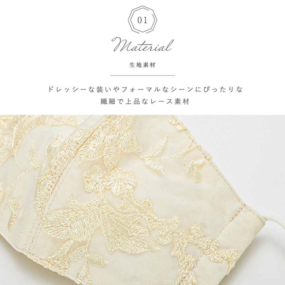 パーティードレスに合うレースマスク ドレスマスク 結婚式