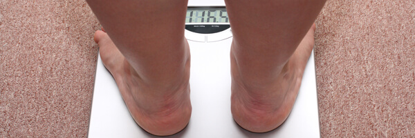 women legs with overweight