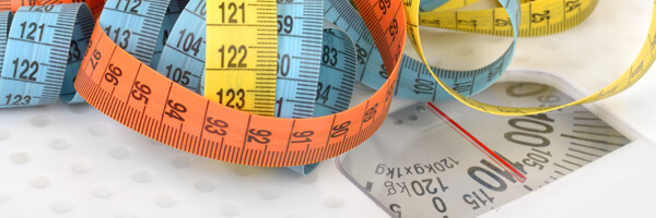 Measuring tapes on scales
