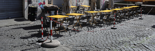 Rome, Italy - 2020. Italian street without people.