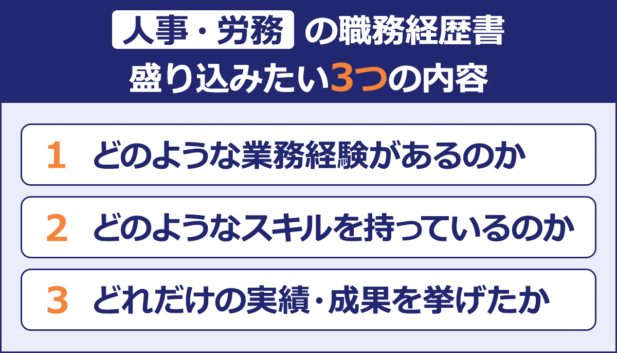 人事 労務 職務経歴書の書き方ポイント サンプル 転職hacks